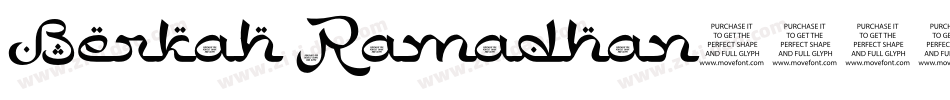 Berkah Ramadhan字体转换